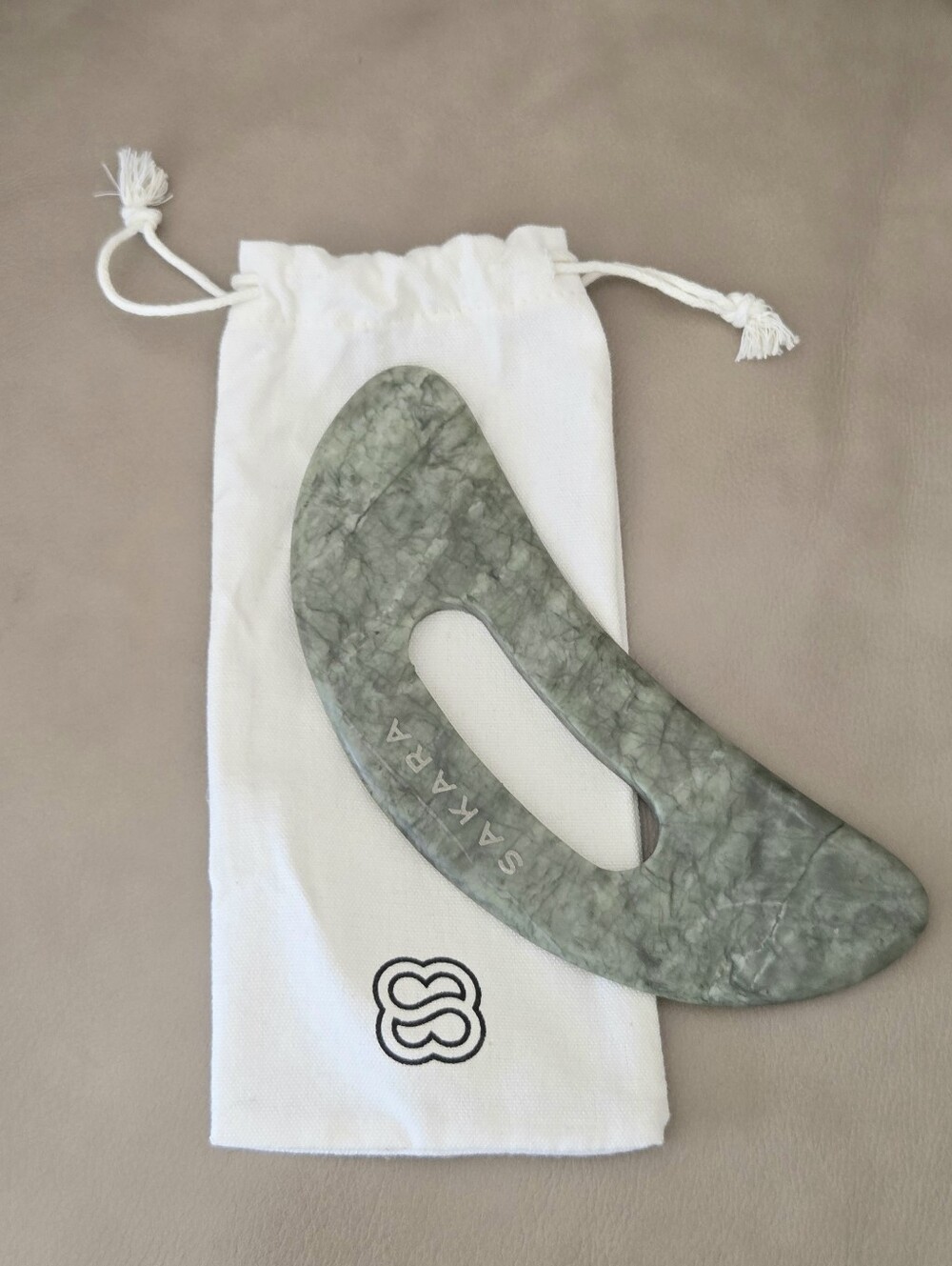 Sakara Life Jade Green Body Gua Sha Tool NWOT